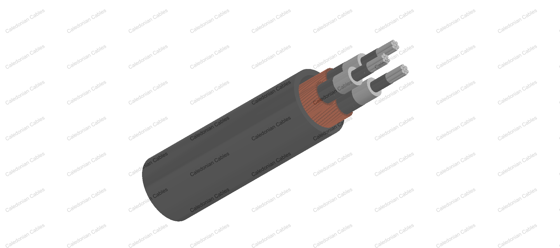 3.8/6.6kV Three Core Individual Screened &amp;amp; PVC Sheathed (Al Conductor)